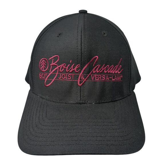Boise Cascade Snapback Hat Black Large Pro Twill Richardson 6 Panel - Picture 1 of 10